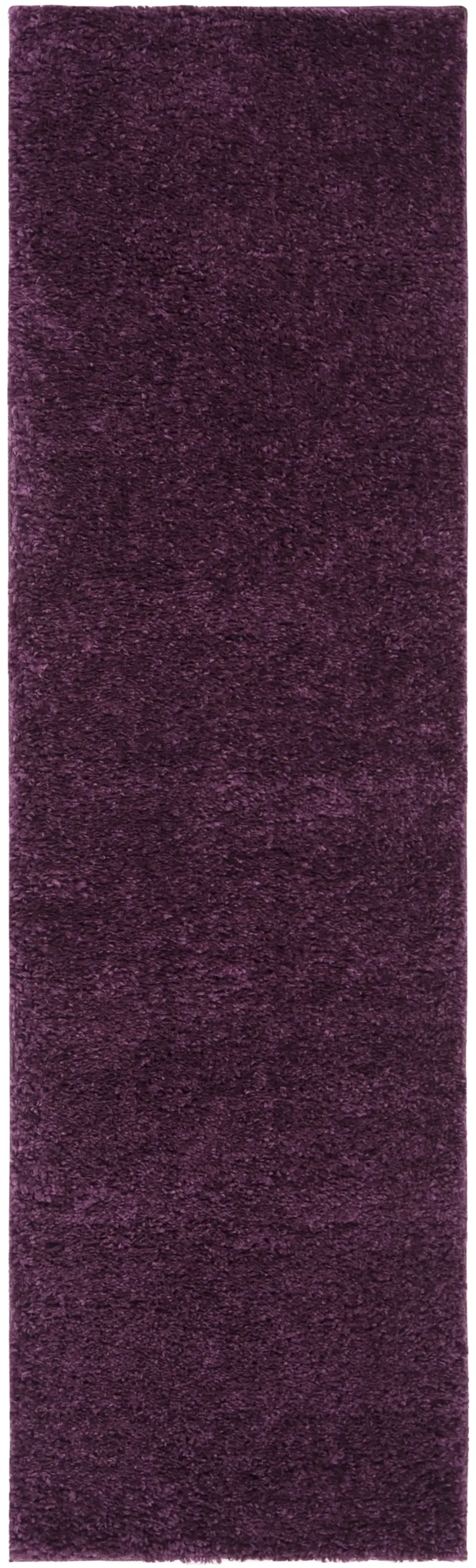 AUGUST SHAG 900 PURPLE 2'-3' x 14' Runner Rug