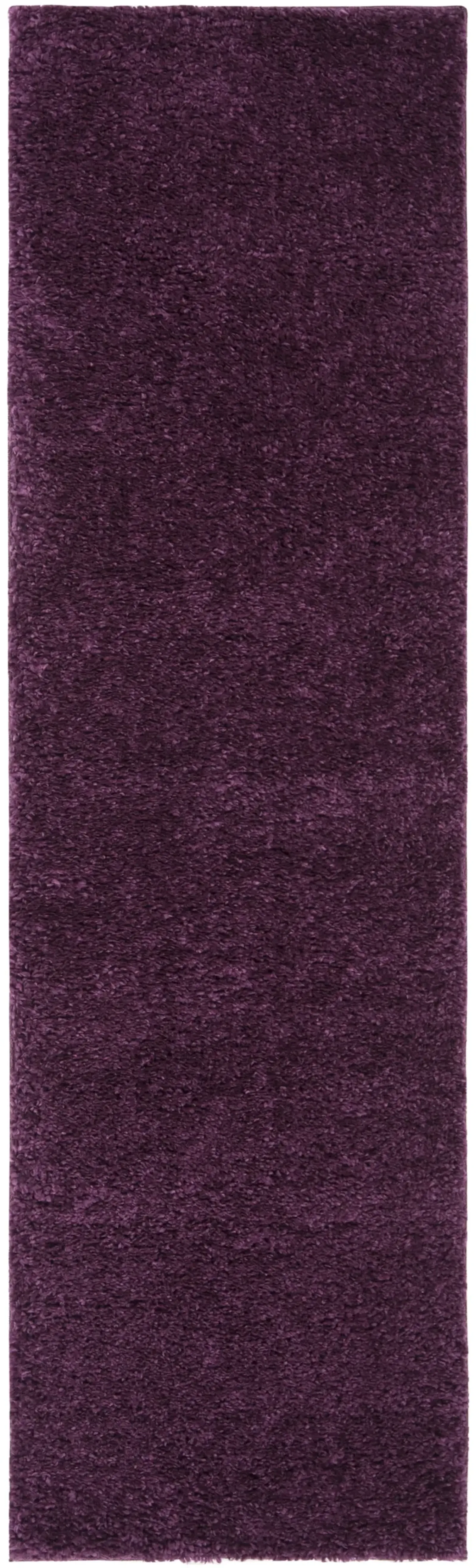 AUGUST SHAG 900 PURPLE 2'-3' x 14' Runner Rug