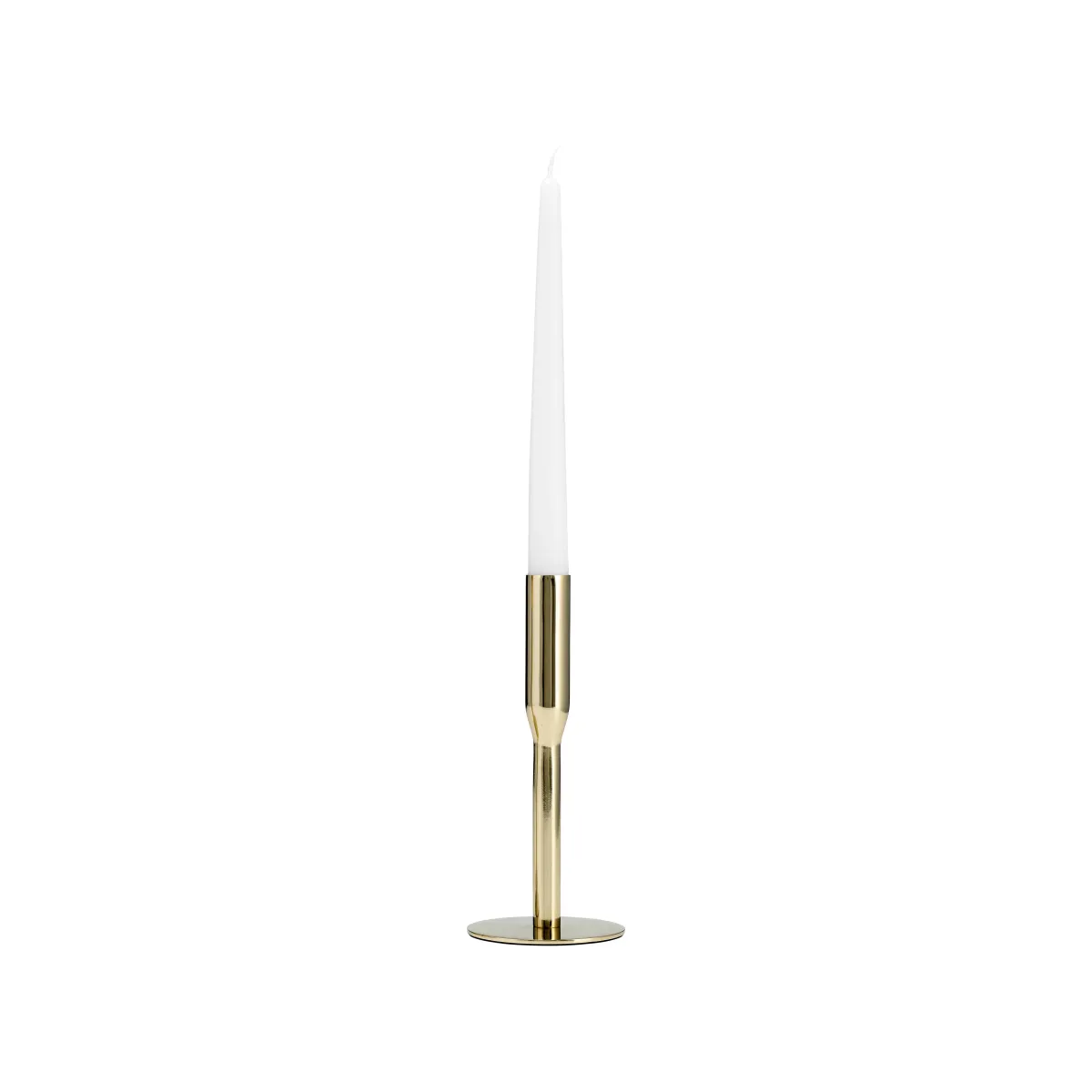 Metal, 8"h Taper Candle Holder, Gold