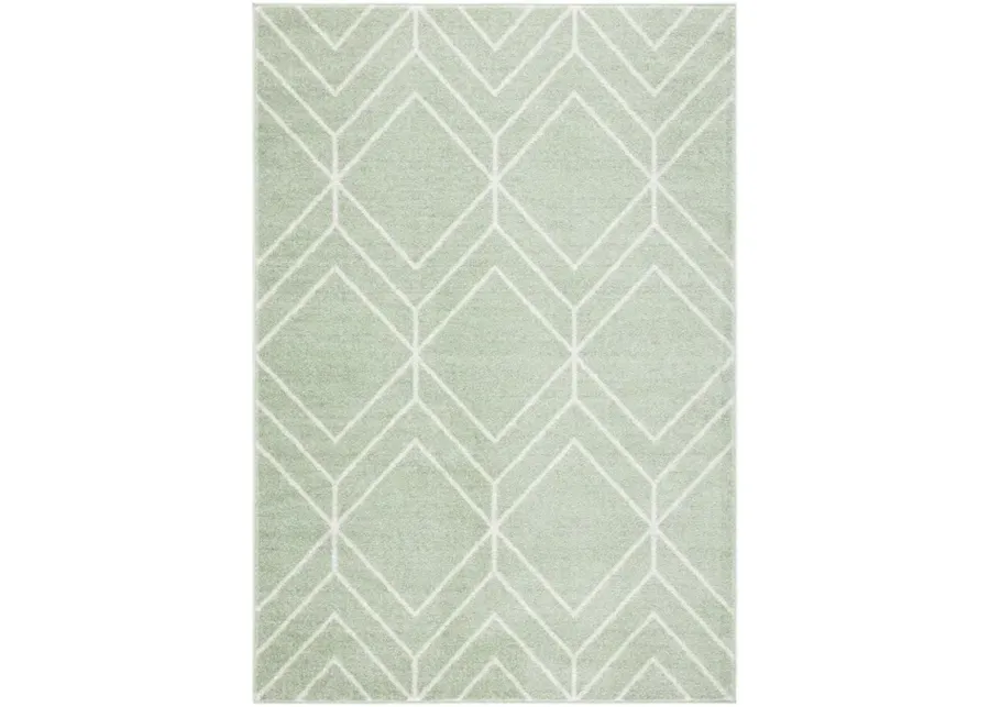 ADIRONDACK Contemporary Sage / Ivory 8' X 10' Powerloomed Rug