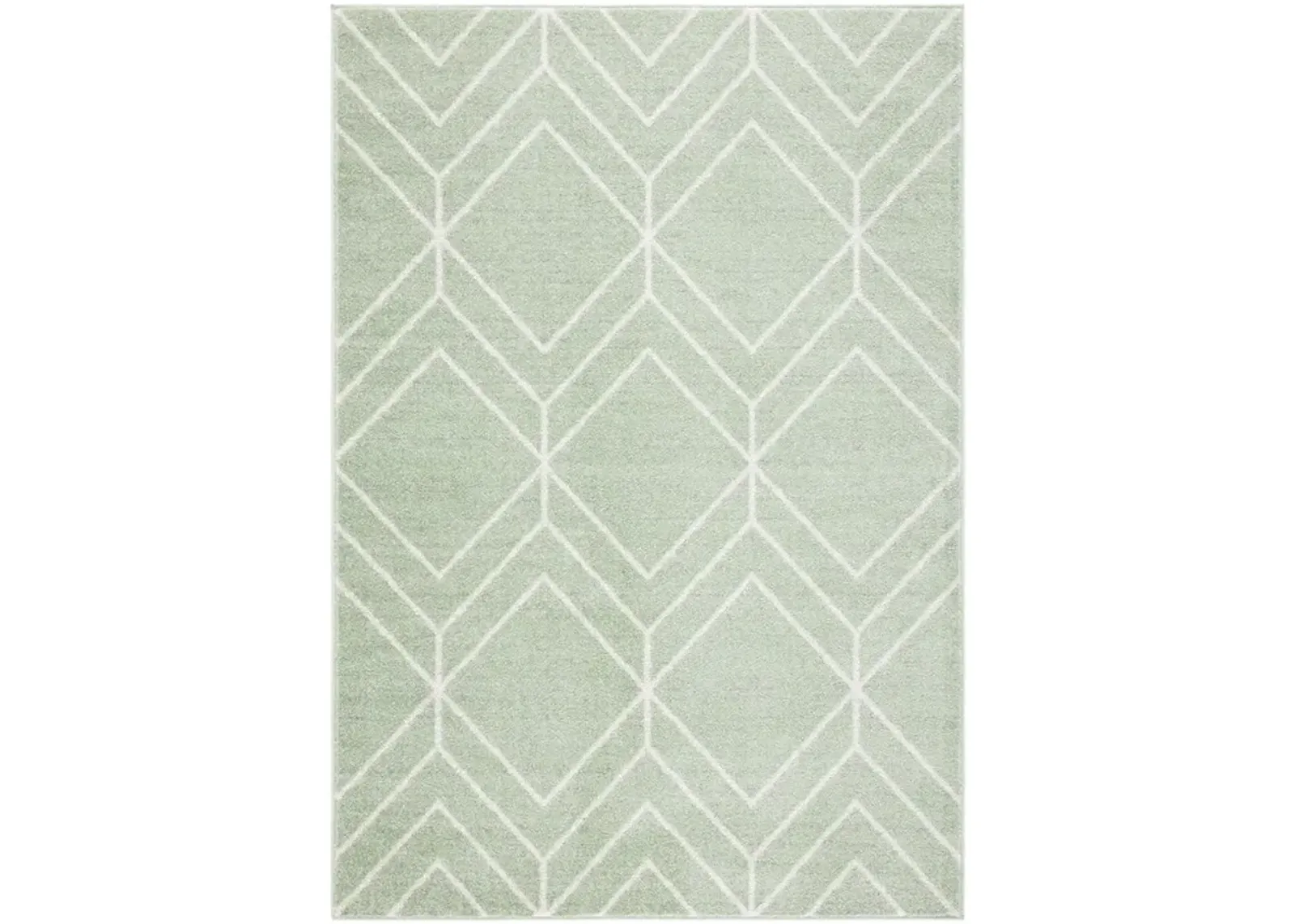 ADIRONDACK Contemporary Sage / Ivory 8' X 10' Powerloomed Rug