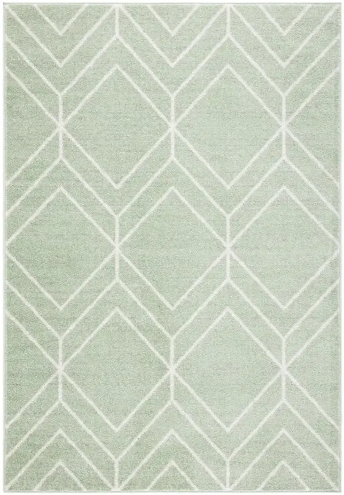 ADIRONDACK Contemporary Sage / Ivory 8' X 10' Powerloomed Rug