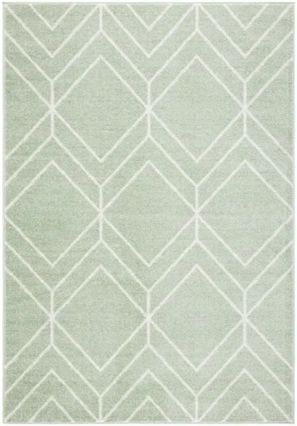 ADIRONDACK Contemporary Sage / Ivory 8' X 10' Powerloomed Rug