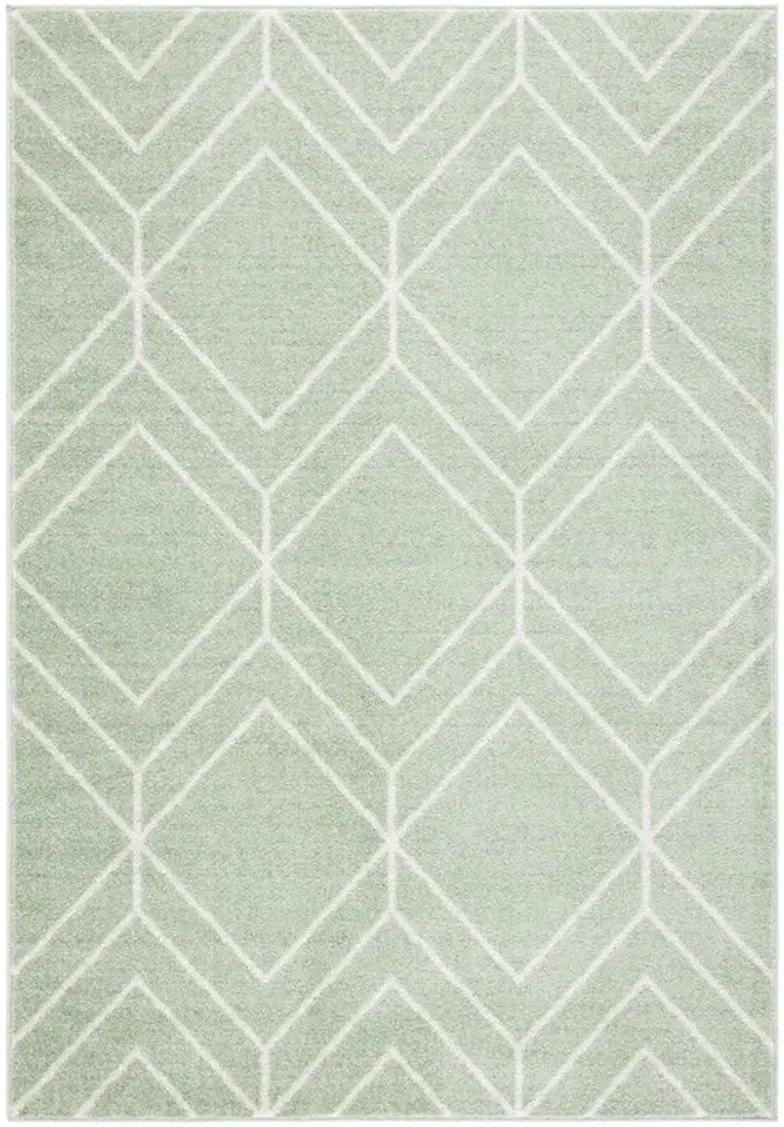 ADIRONDACK Contemporary Sage / Ivory 8' X 10' Powerloomed Rug