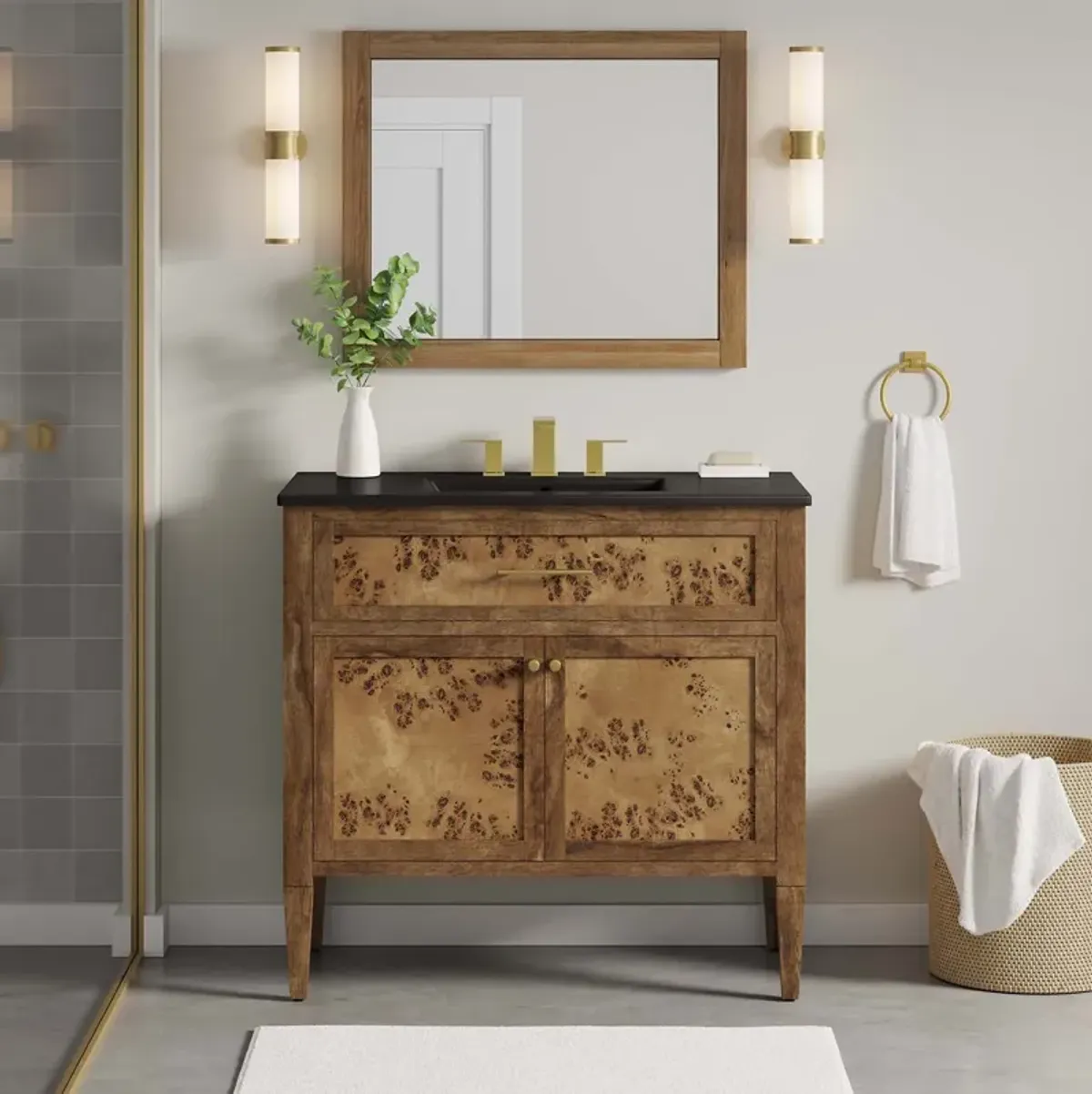 Elysian 36" Wood Bathroom Vanity