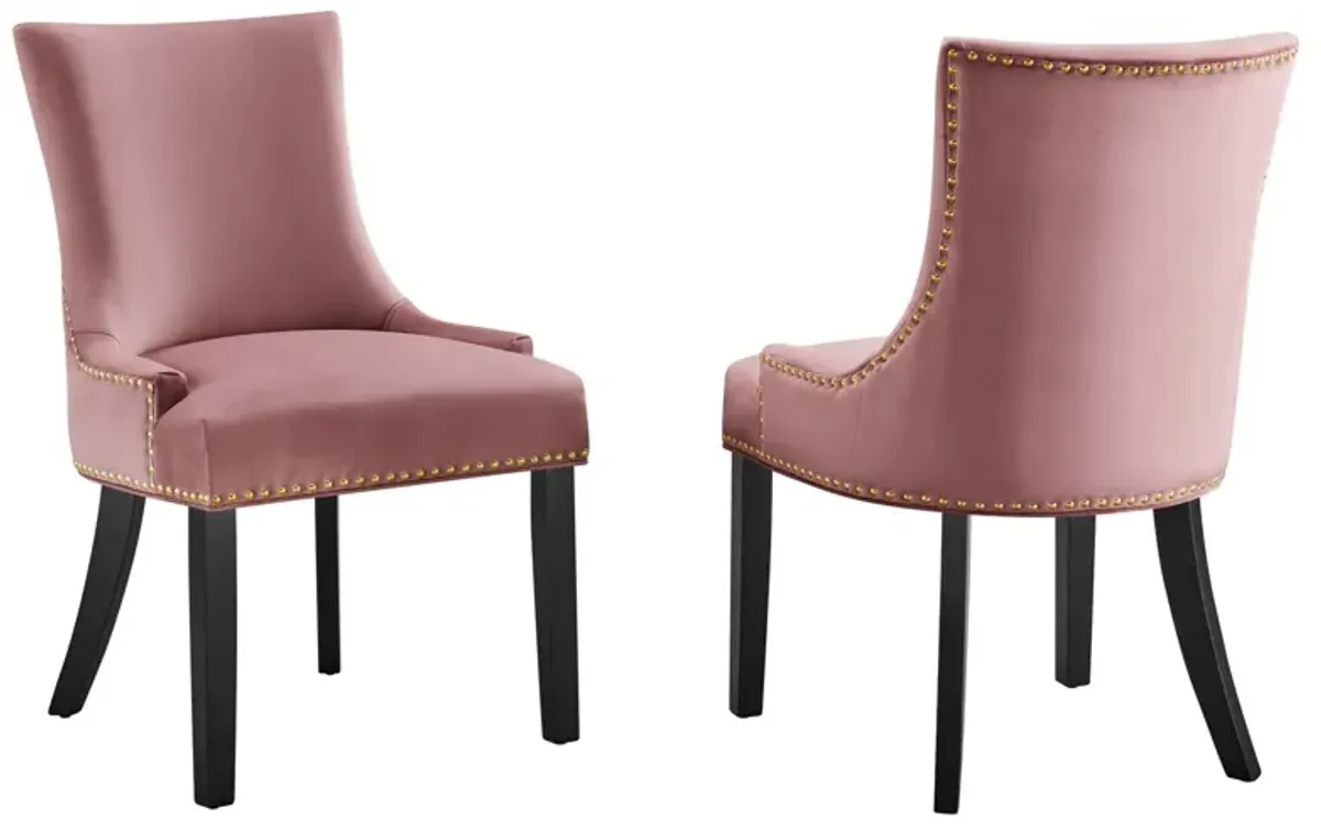 Marquis Performance Velvet Dining Chairs - Set of 2