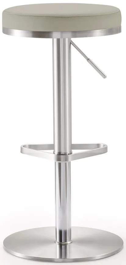 fano light grey stainless steel barstool