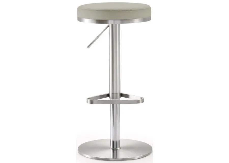 fano light grey stainless steel barstool