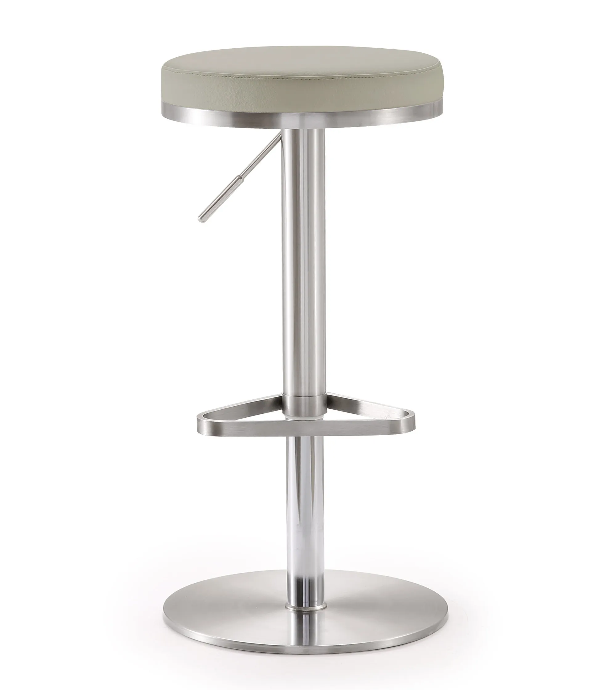 fano light grey stainless steel barstool