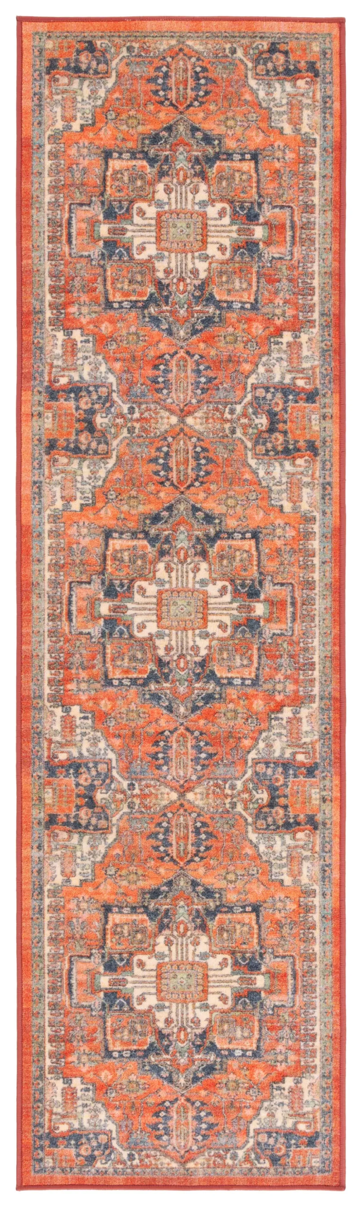 JOURNEY 100 RUST  2'-2' x 8' Runner Rug