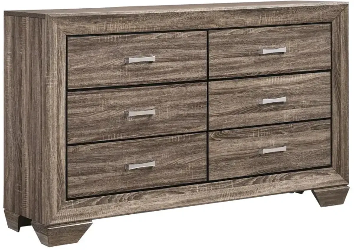 Kauffman Bedroom Set with High Straight Headboard