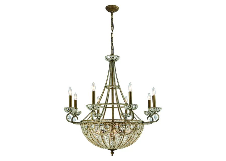 Elizabethan 35" Wide 14-Light Chandelier - Dark Bronze