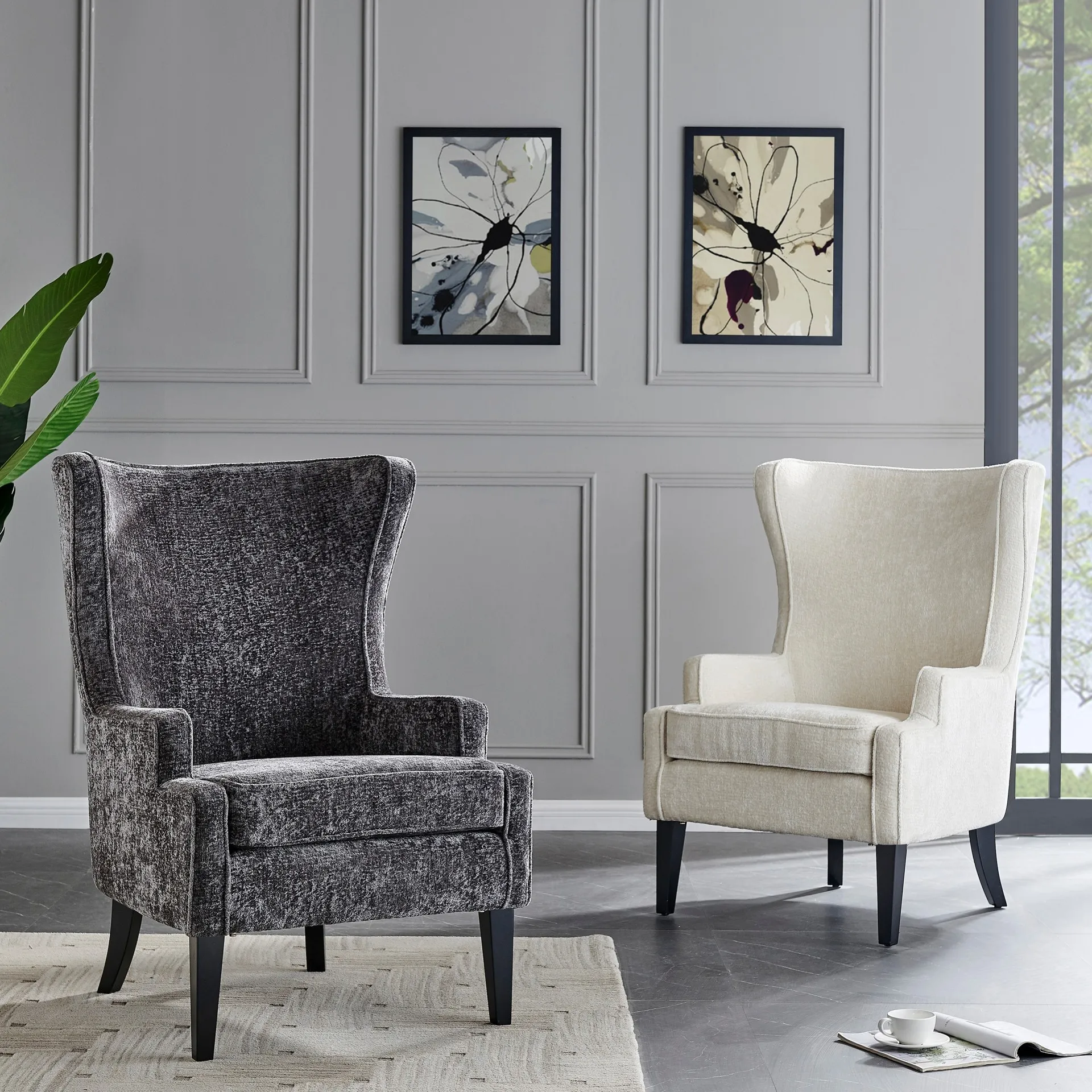 Clementine Wing Accent Arm Chair