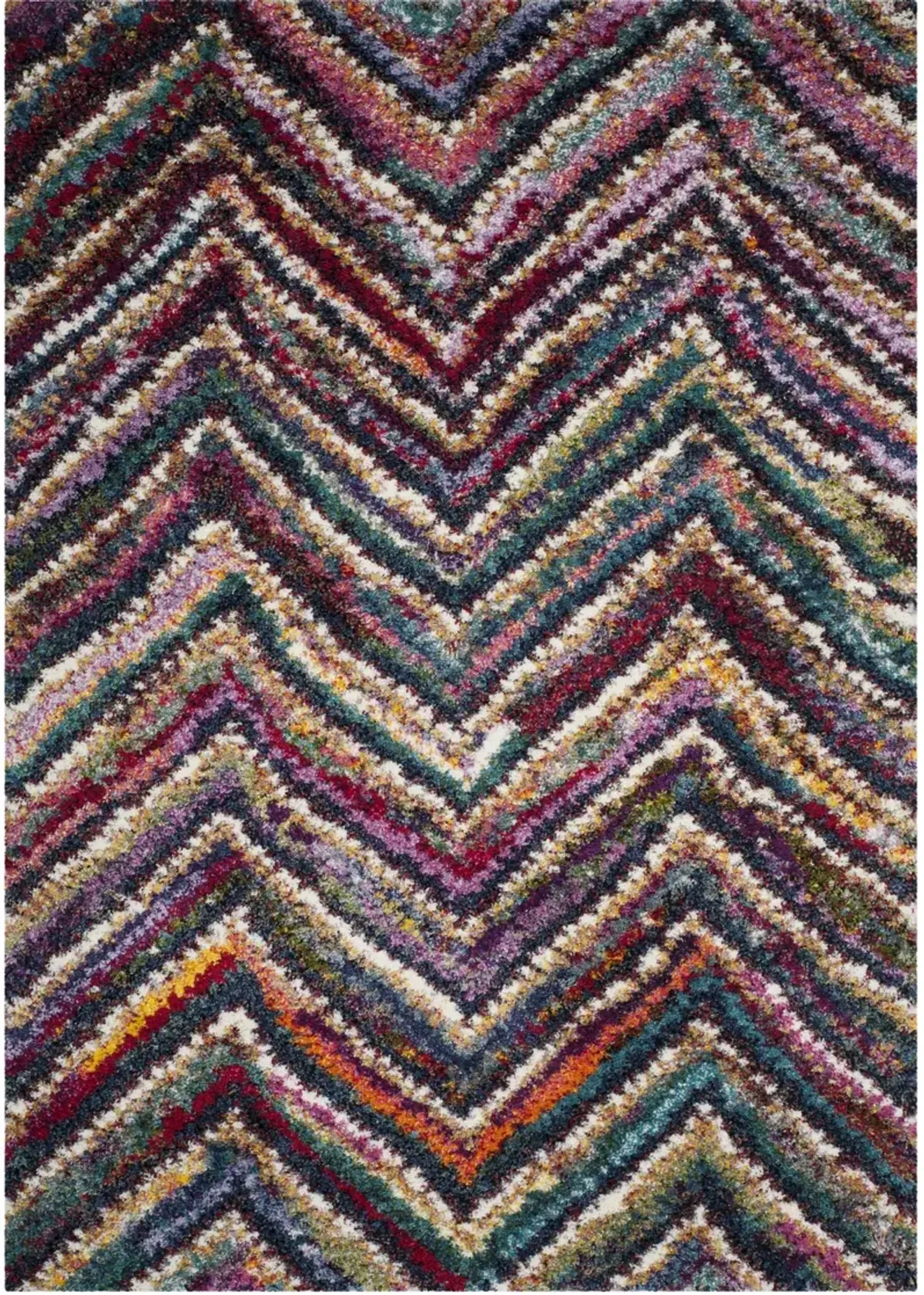 FIESTA SHAG 363 MULTI 2'-3' x 4' Accent Rug