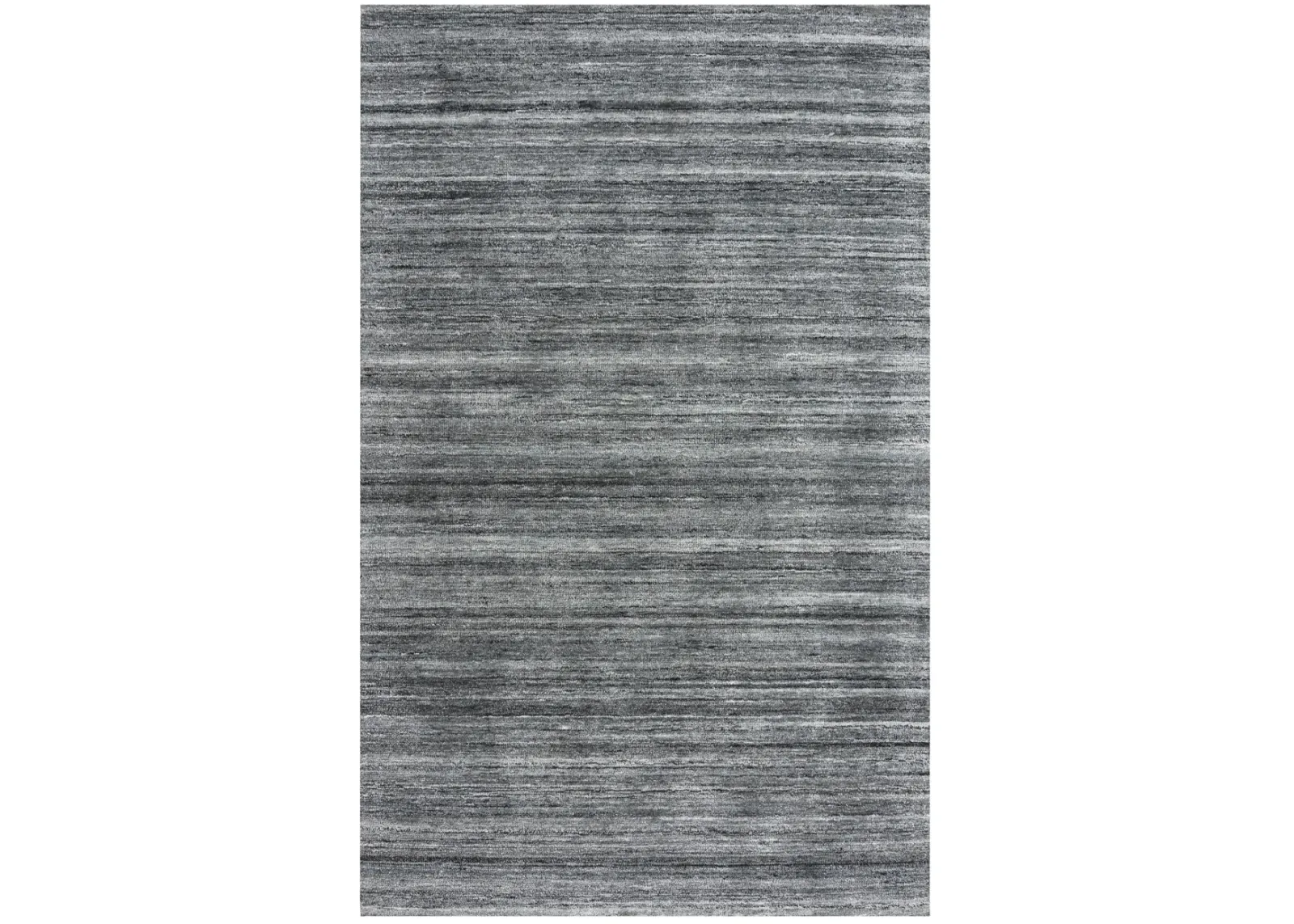 Seasand Gray Muted Stripe Recycled Polyester 5' x 7'6" Rectangle Rug