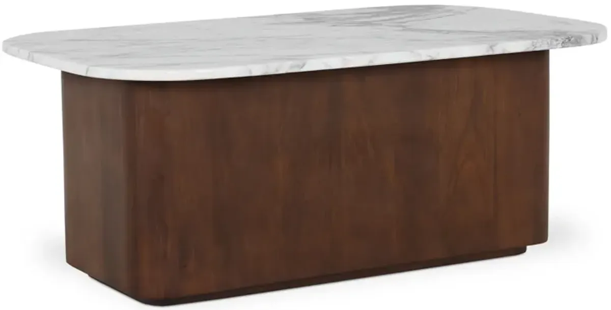 Dash Coffee Table White Calcatta Marble