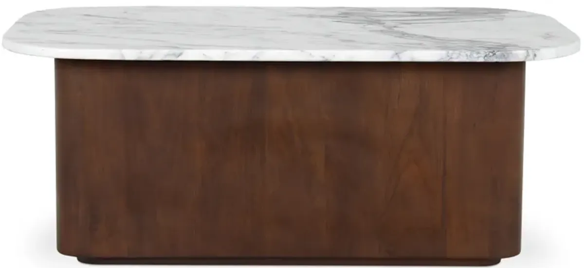 Dash Coffee Table White Calcatta Marble