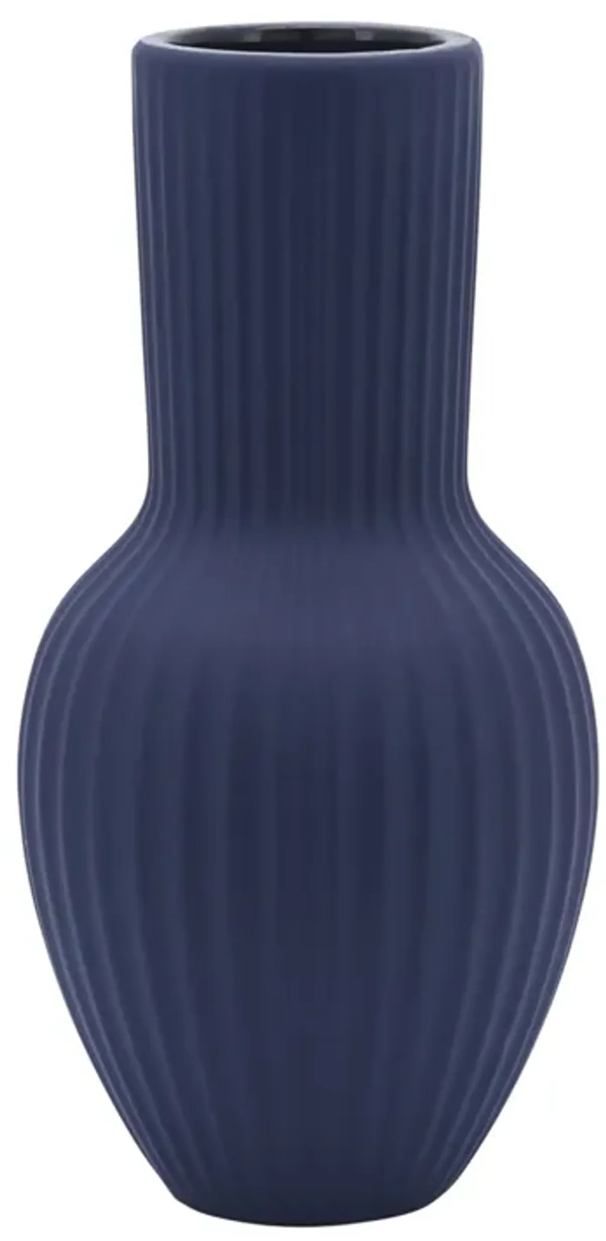 Ceramic, 11"h Bouquet Vase, Navy