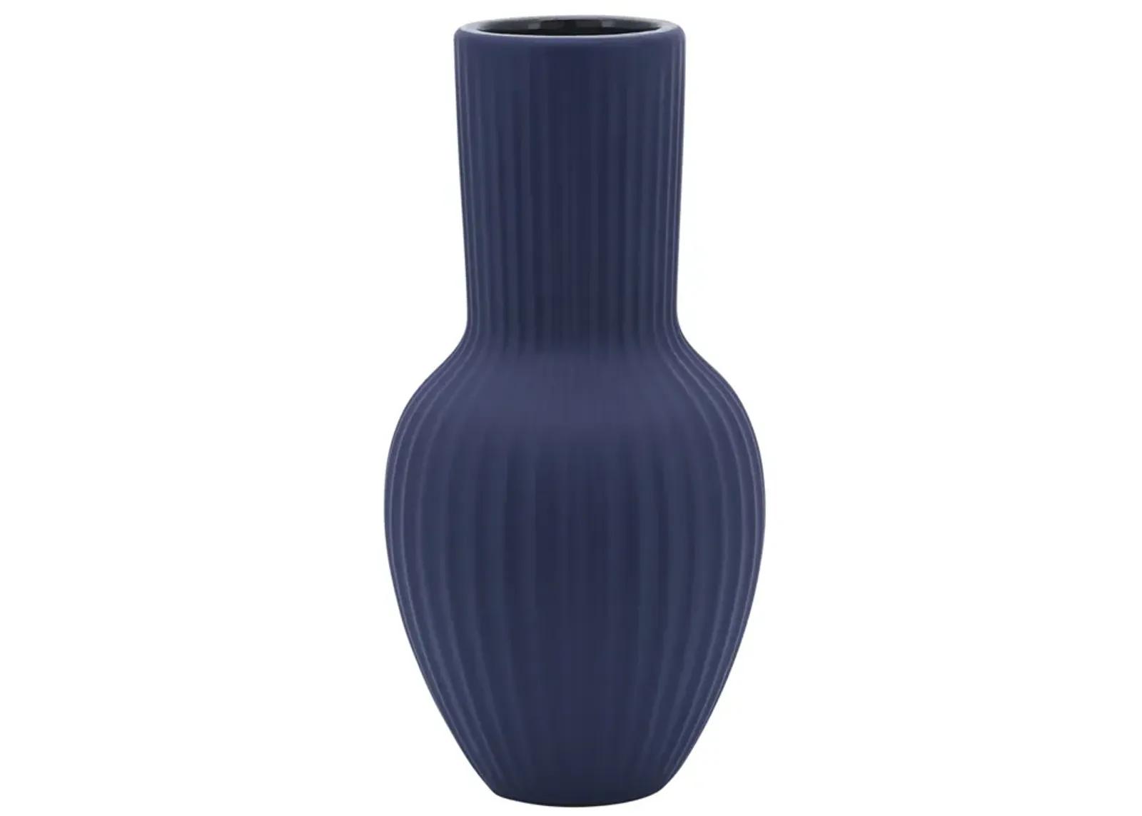 Ceramic, 11"h Bouquet Vase, Navy