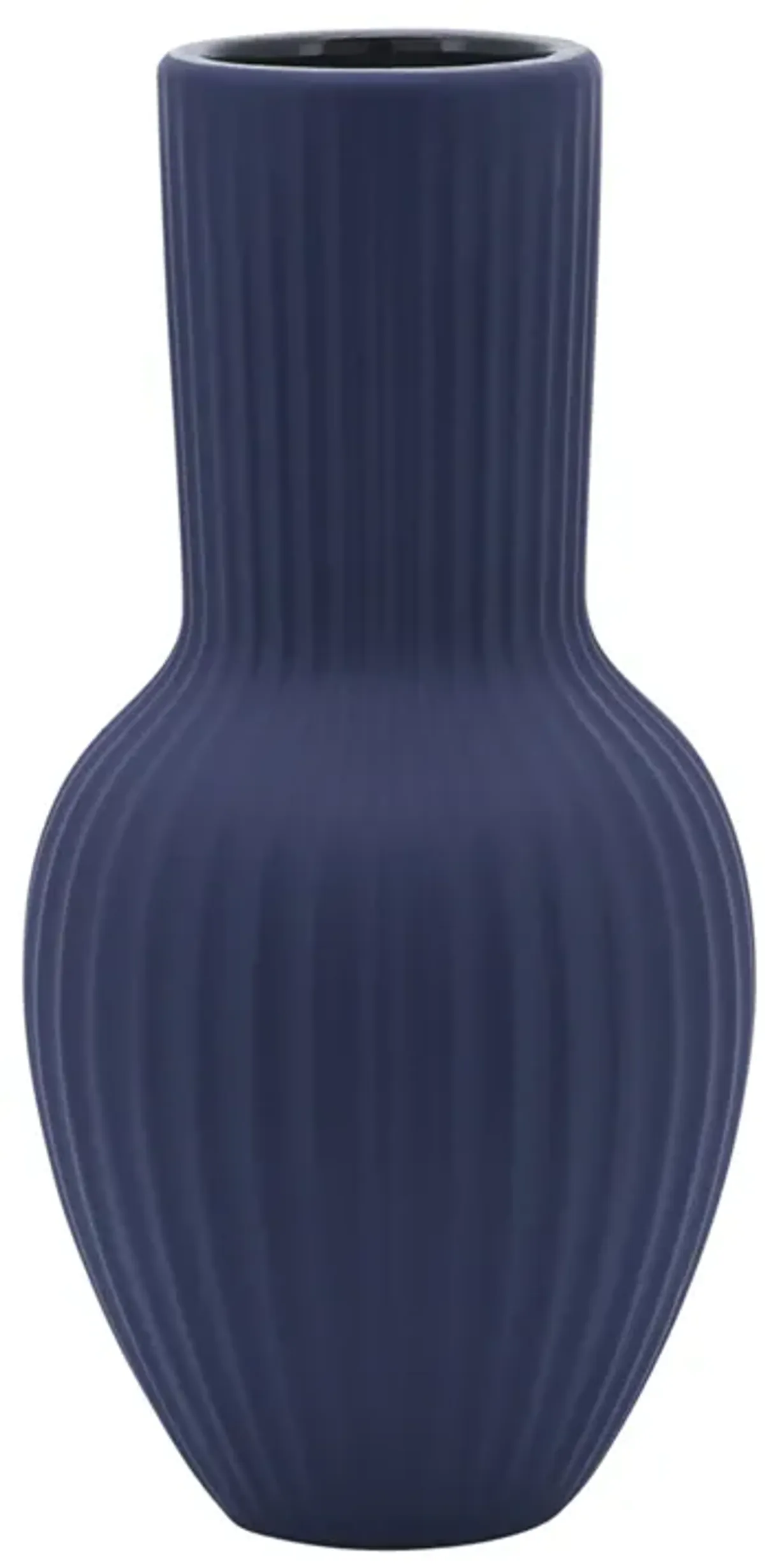 Ceramic, 11"h Bouquet Vase, Navy