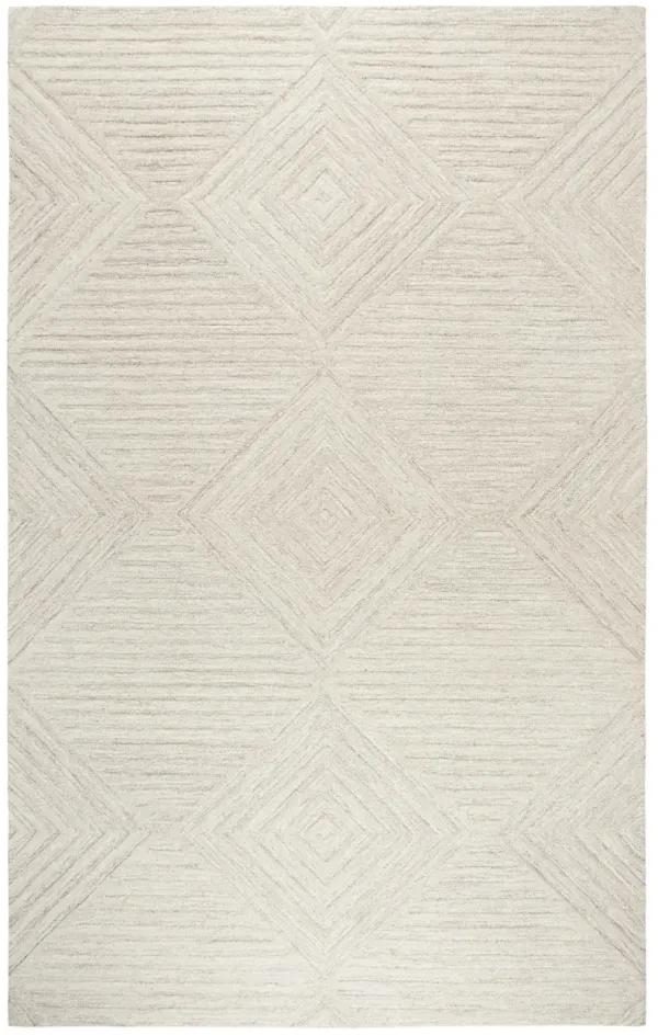 Idyllic Natural  Solid Wool 5' x 8' Rectangle Rug