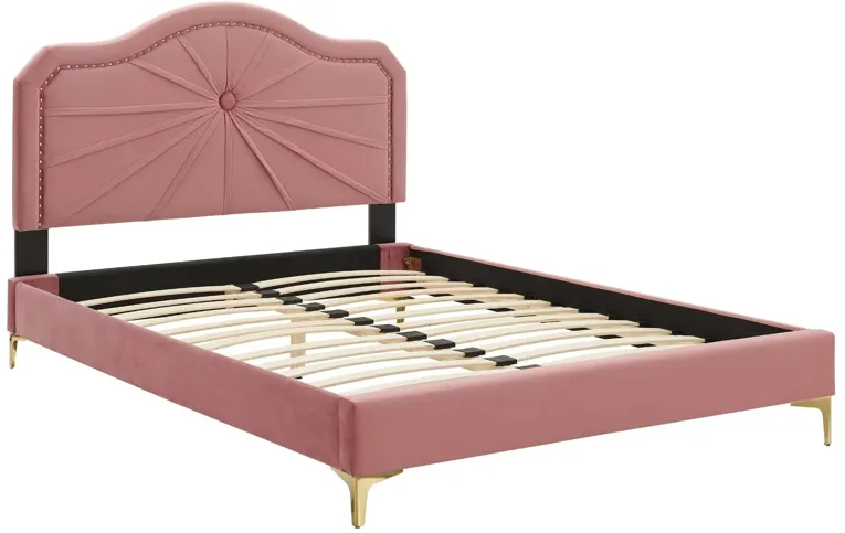 Portia Performance Velvet King Platform Bed