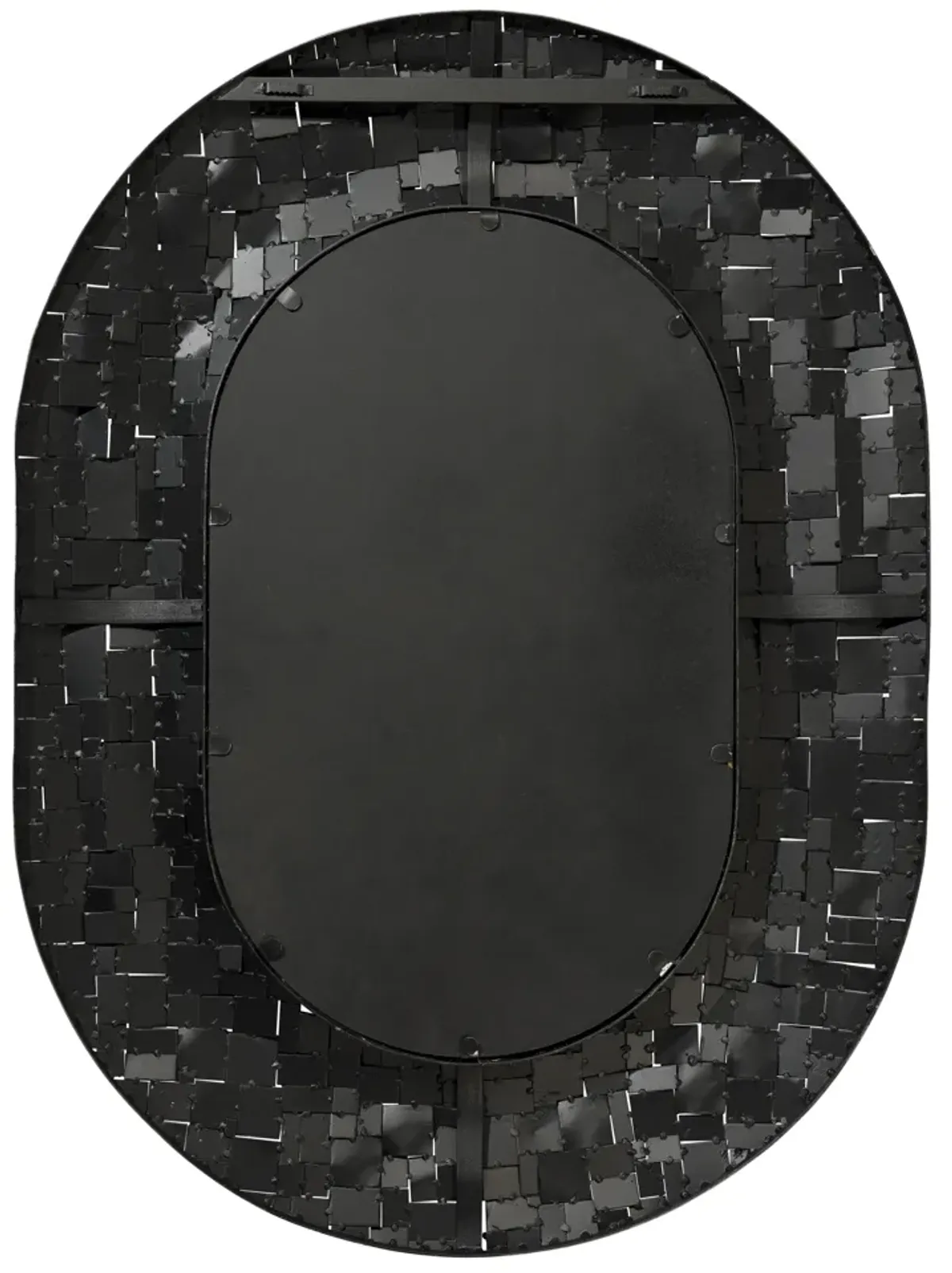 Enigma Iron Oval Mirror