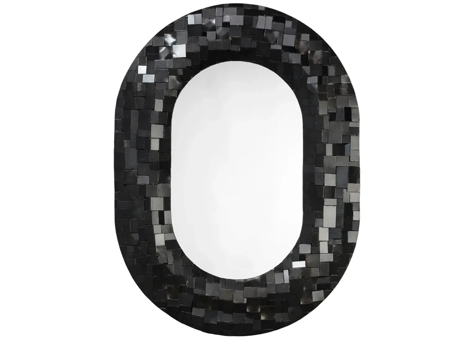 Enigma Iron Oval Mirror