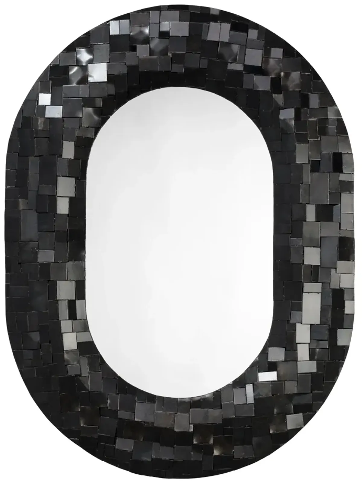 Enigma Iron Oval Mirror