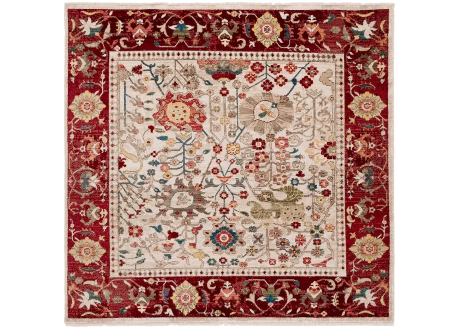 KASHAN 303 IVORY  6'-7' x 6'-7' Square Square Rug