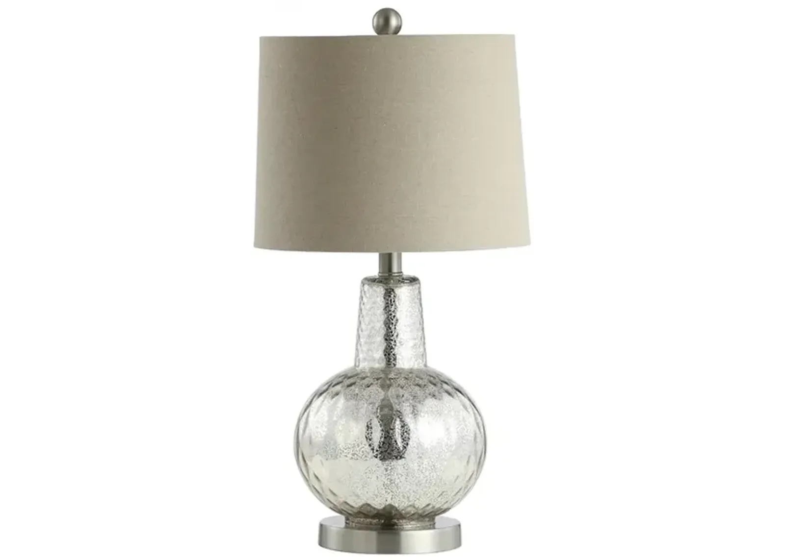 ATLAS, 23.5 INCH, MERCURY, TABLE LAMP W/ USB PORT