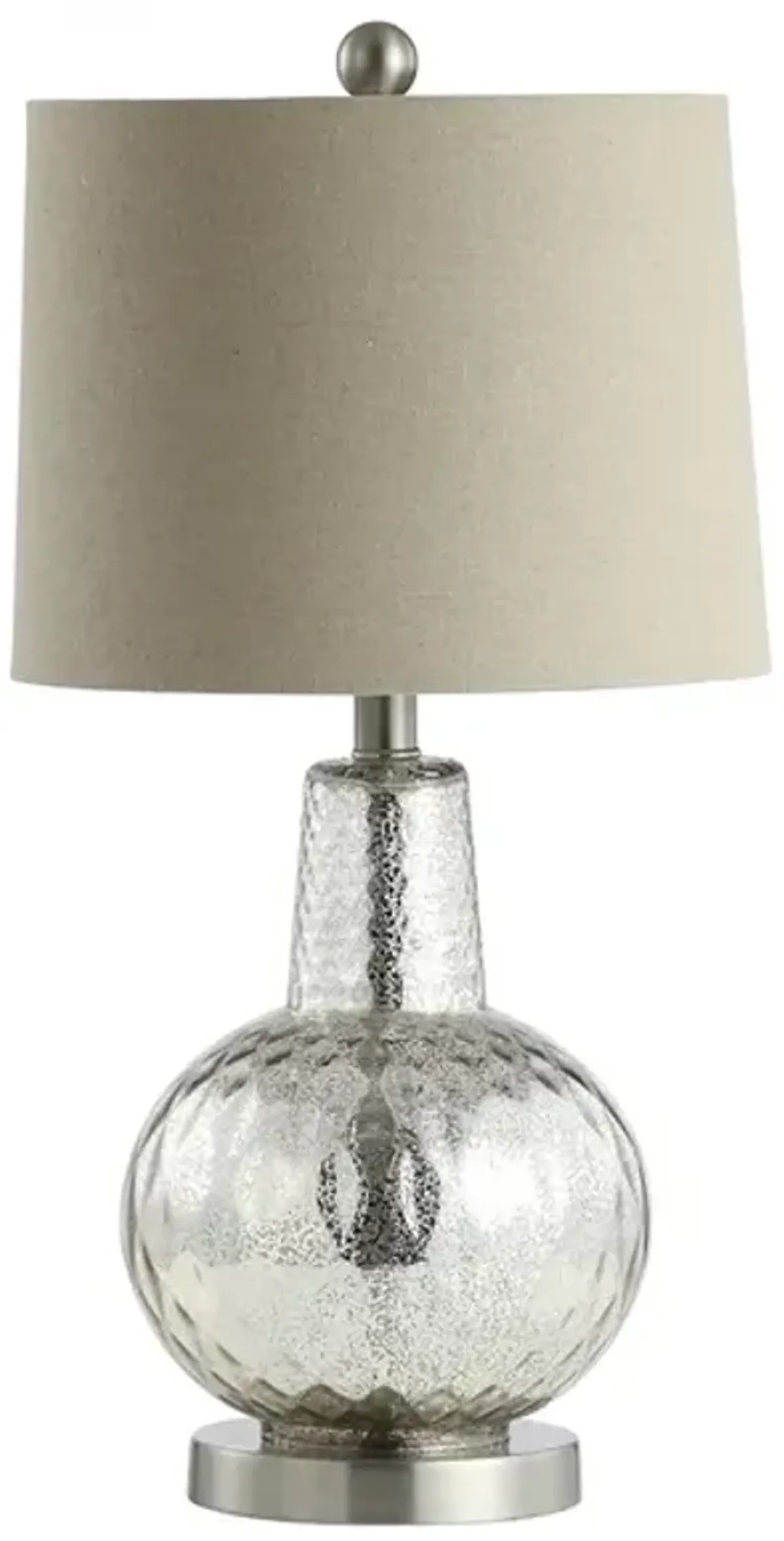 ATLAS, 23.5 INCH, MERCURY, TABLE LAMP W/ USB PORT