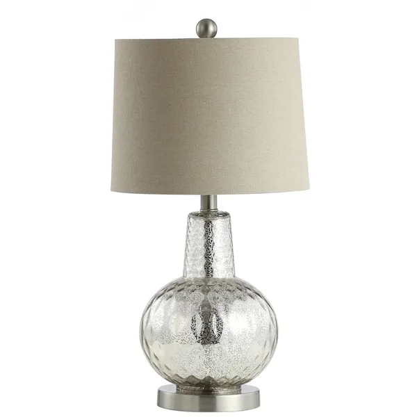 ATLAS, 23.5 INCH, MERCURY, TABLE LAMP W/ USB PORT