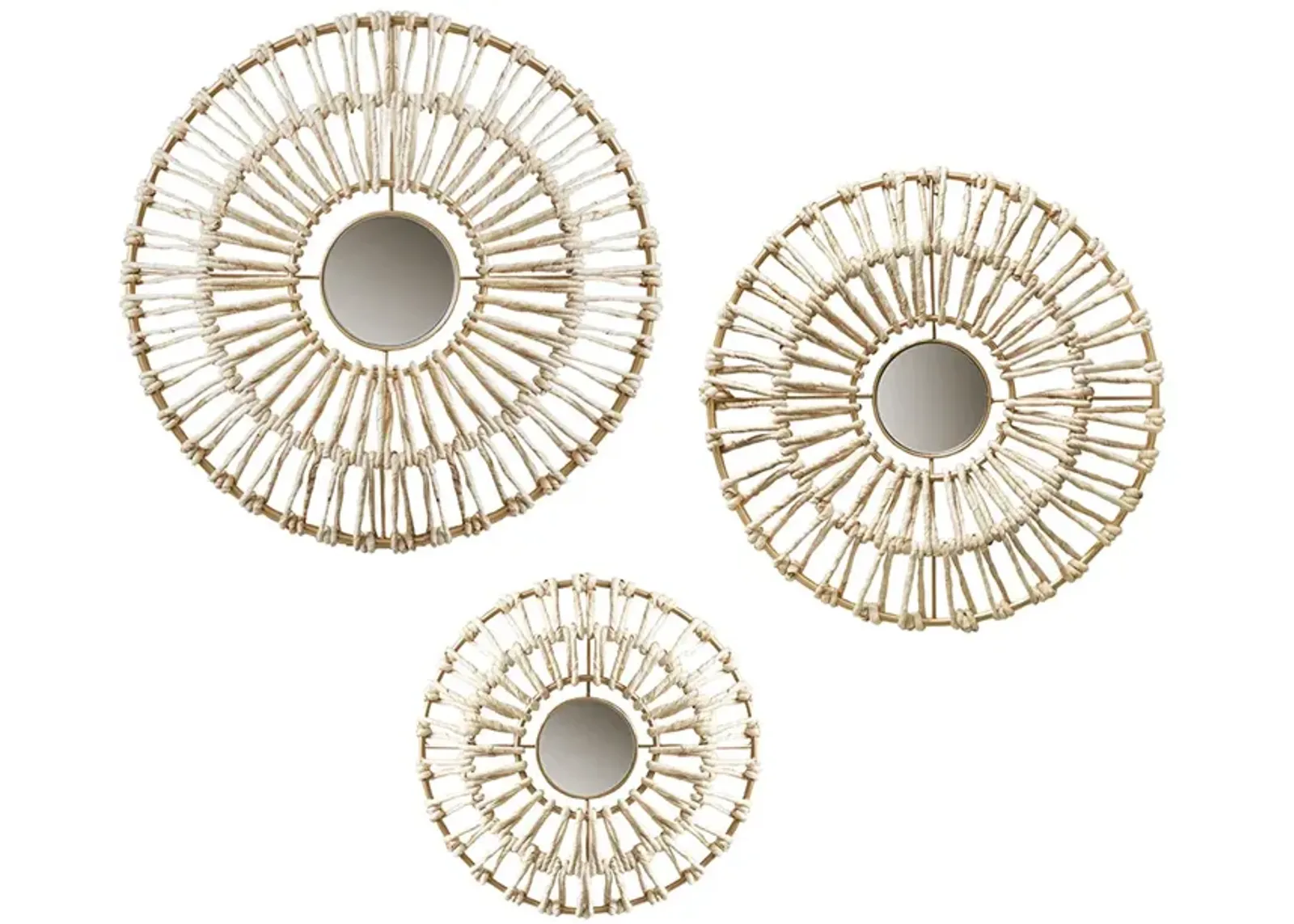 Ella Neutral Round Wall Decor - Set of 3