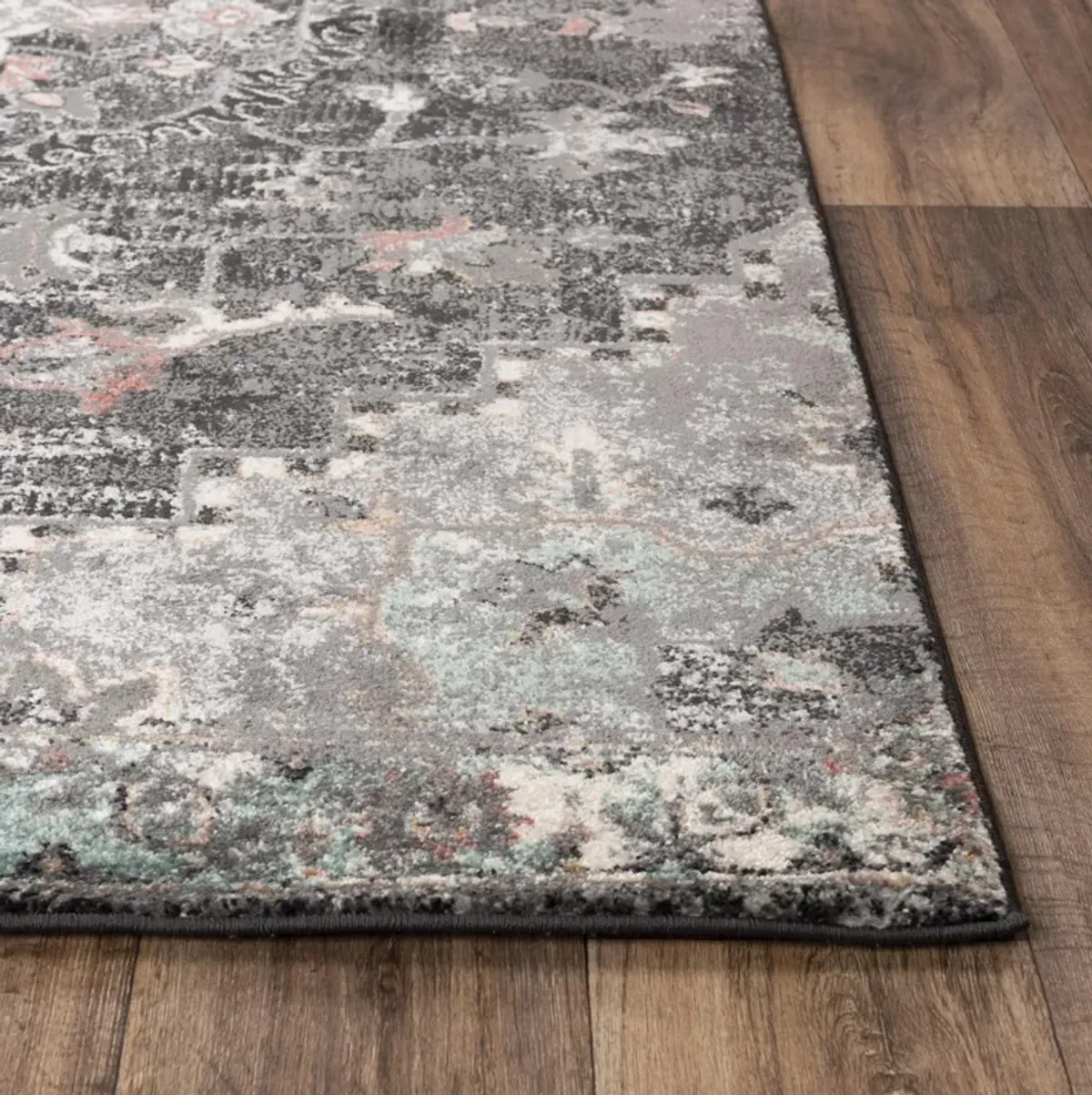 Odyssey Charcoal  Polypropylene 2'6"x7'6" Runner Rug