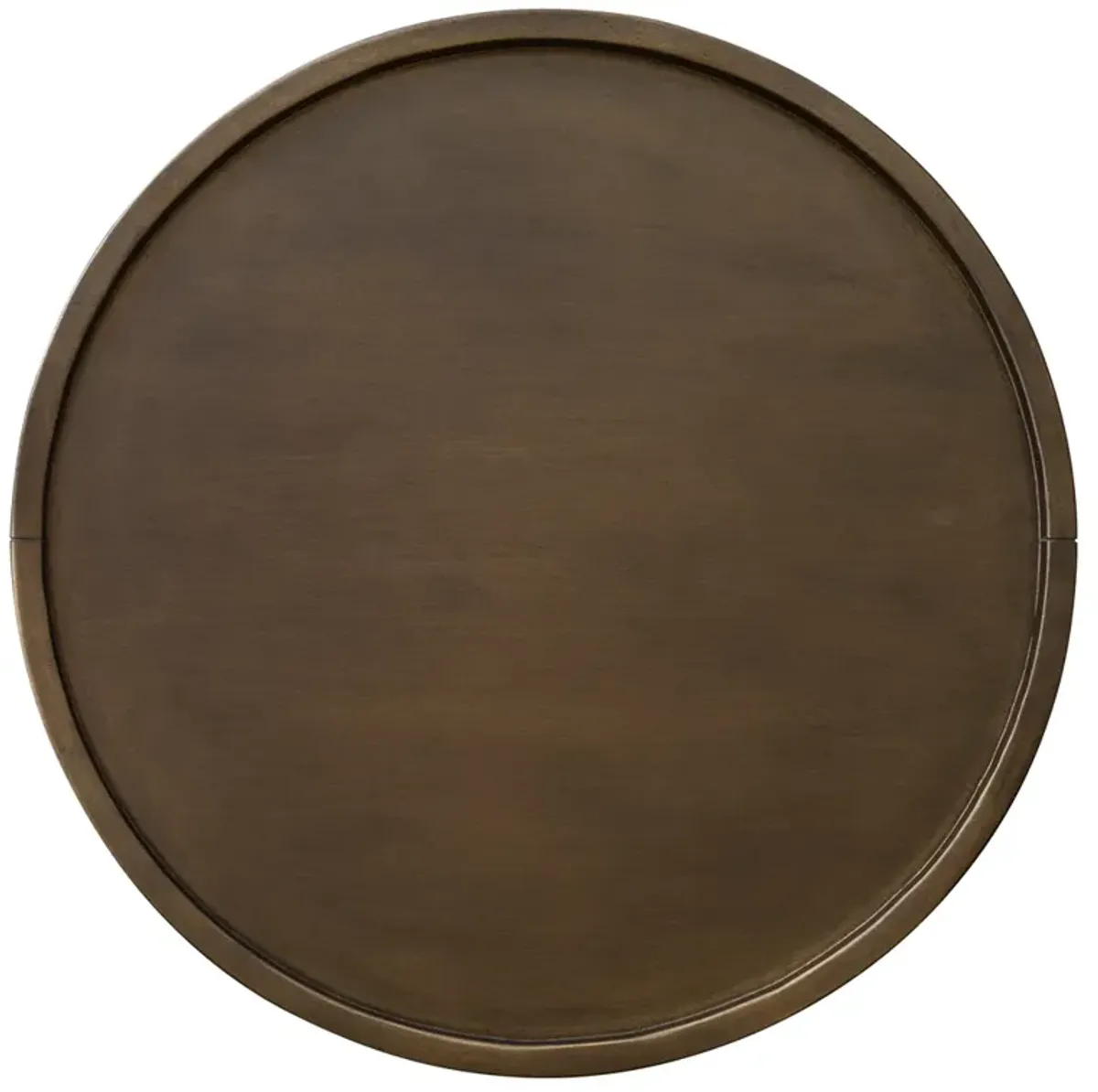 Madison Park Del Mar Bronze Pedestal Accent Table