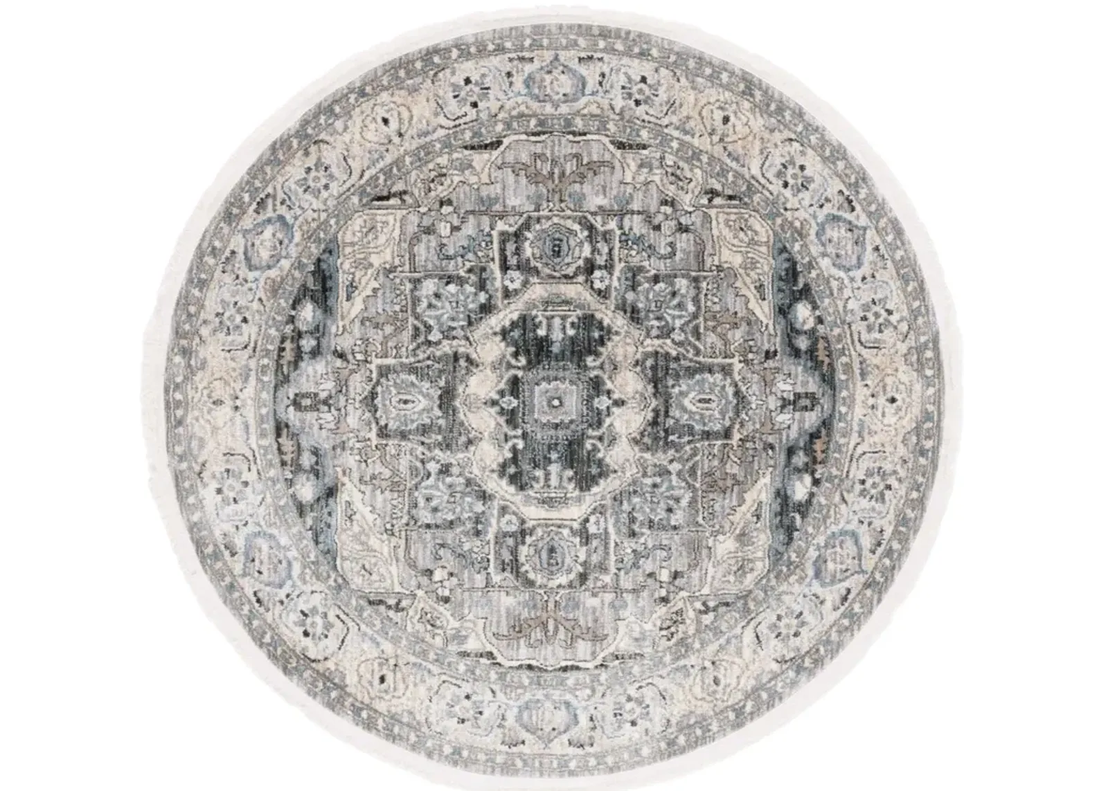 ARTIFACT 556 GREY  6'-7' X 6'-7' Round Round Rug