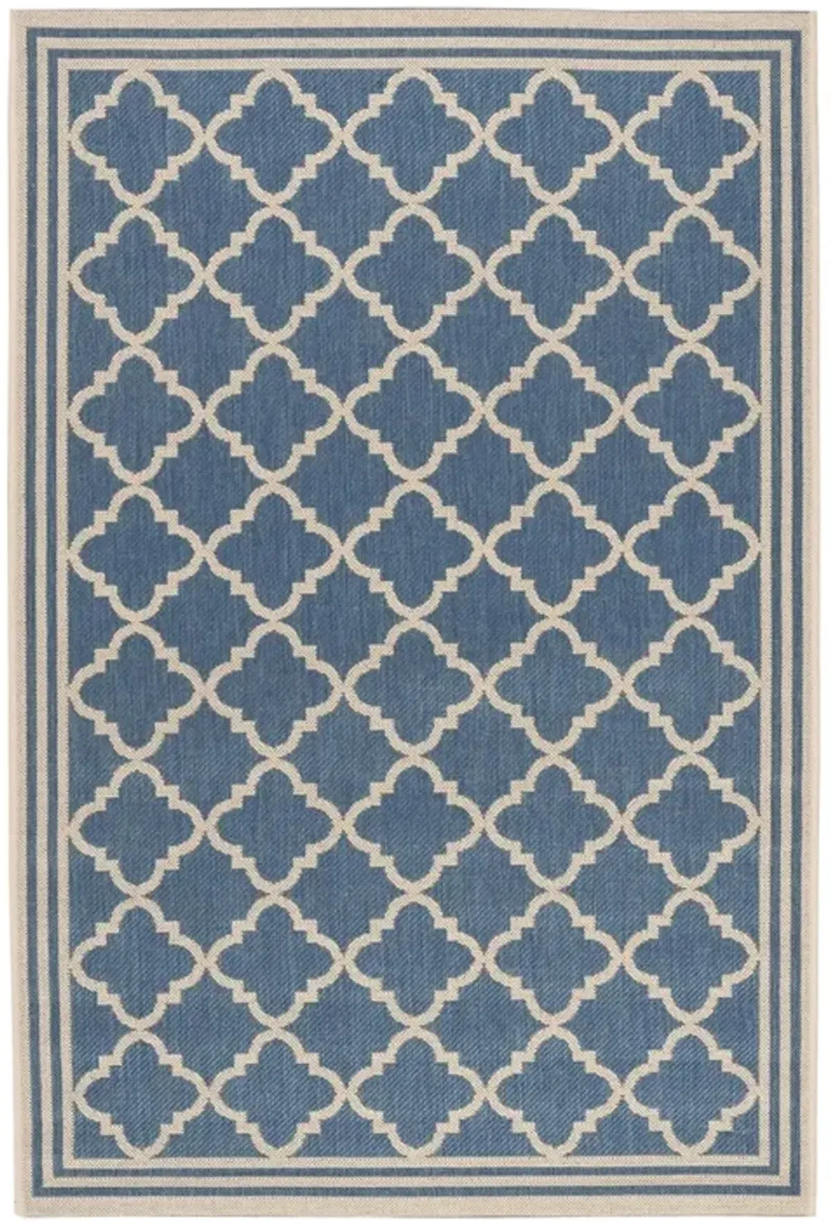 LINDEN 121 Collection LND121M-4 Blue / Creme 4' X 6'