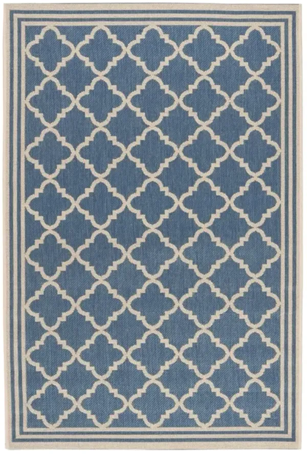 LINDEN 121 Collection LND121M-4 Blue / Creme 4' X 6'