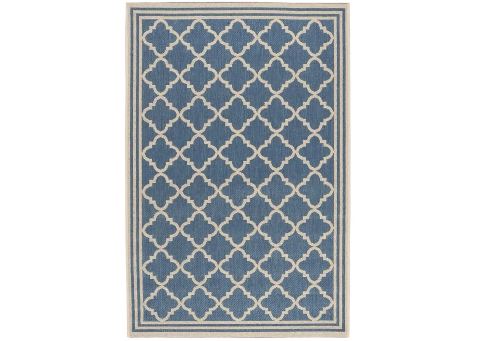 LINDEN 121 Collection LND121M-4 Blue / Creme 4' X 6'