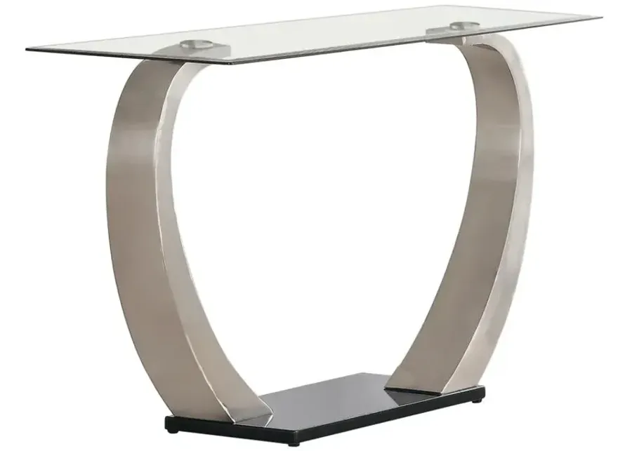 Pruitt Rectangular Sofa Table Satin