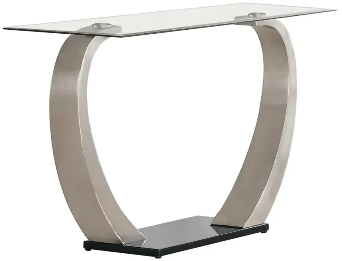 Pruitt Rectangular Sofa Table Satin