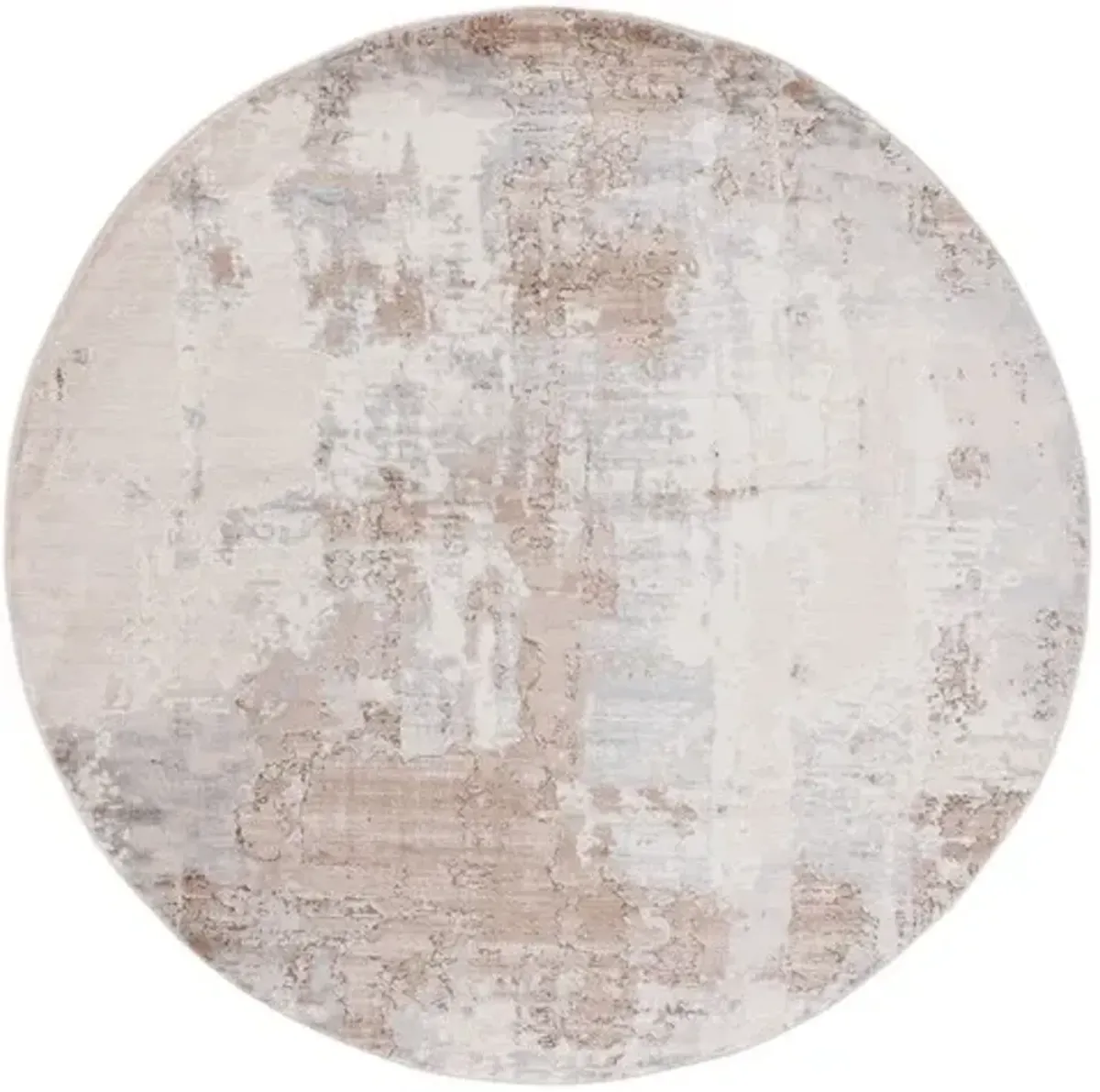 WHISPER 820 Beige 6'-7' X 6'-7' Round Round Rug