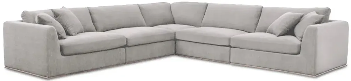 Rue Classic L Modular Sectional Flecked Grey
