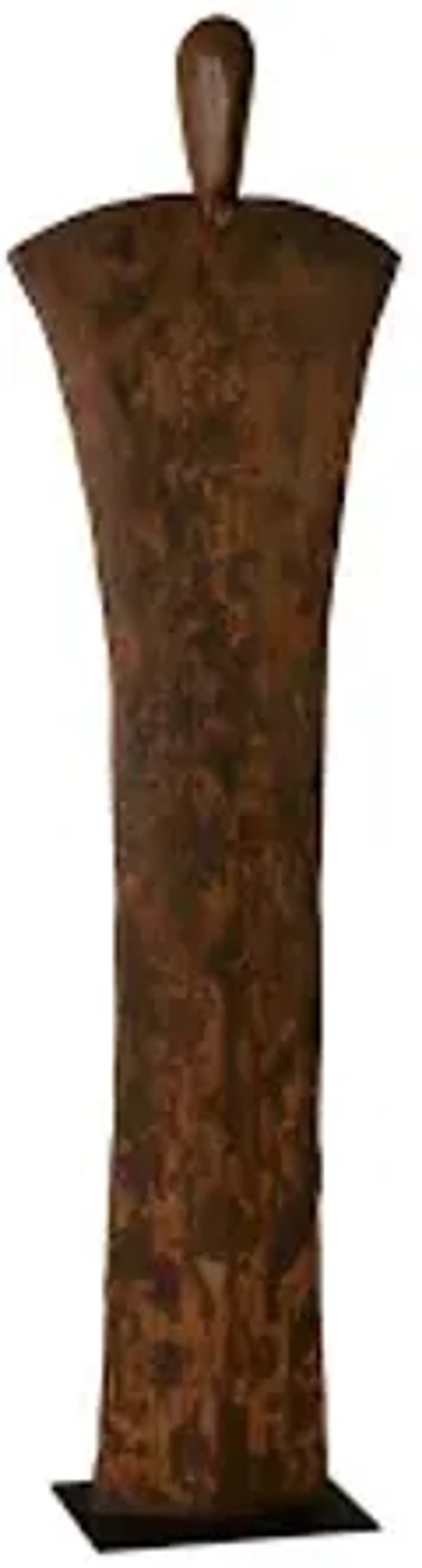 standing person on base, extra large, chamcha wood, iron