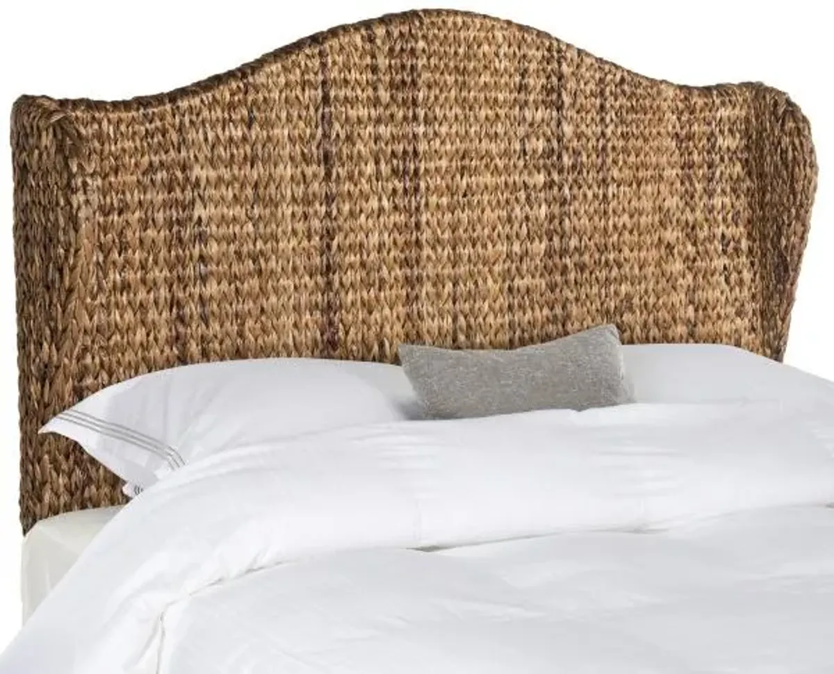 Nadine Brown Winged Headboard