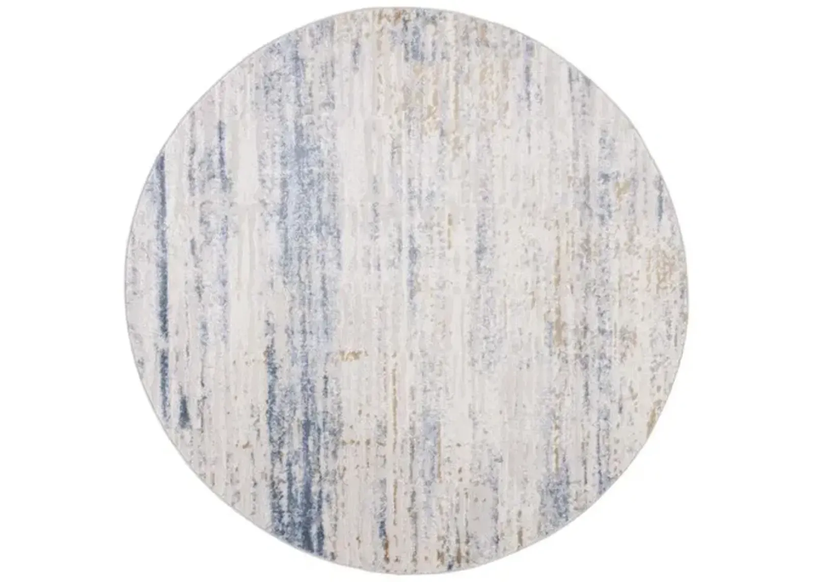 PALMA 342 Blue 6'-7' X 6'-7' Round Round Rug