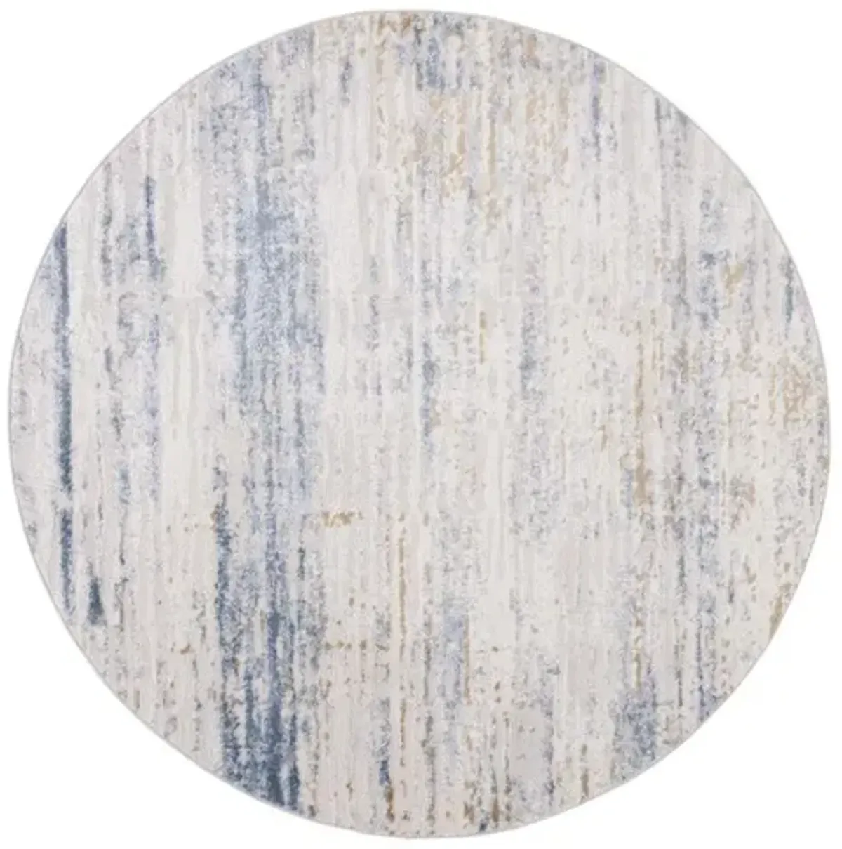 PALMA 342 Blue 6'-7' X 6'-7' Round Round Rug