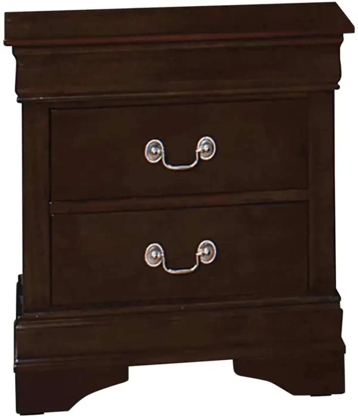 Louis Philippe Traditional Cappuccino Twin Four-Piece Bedroom Set