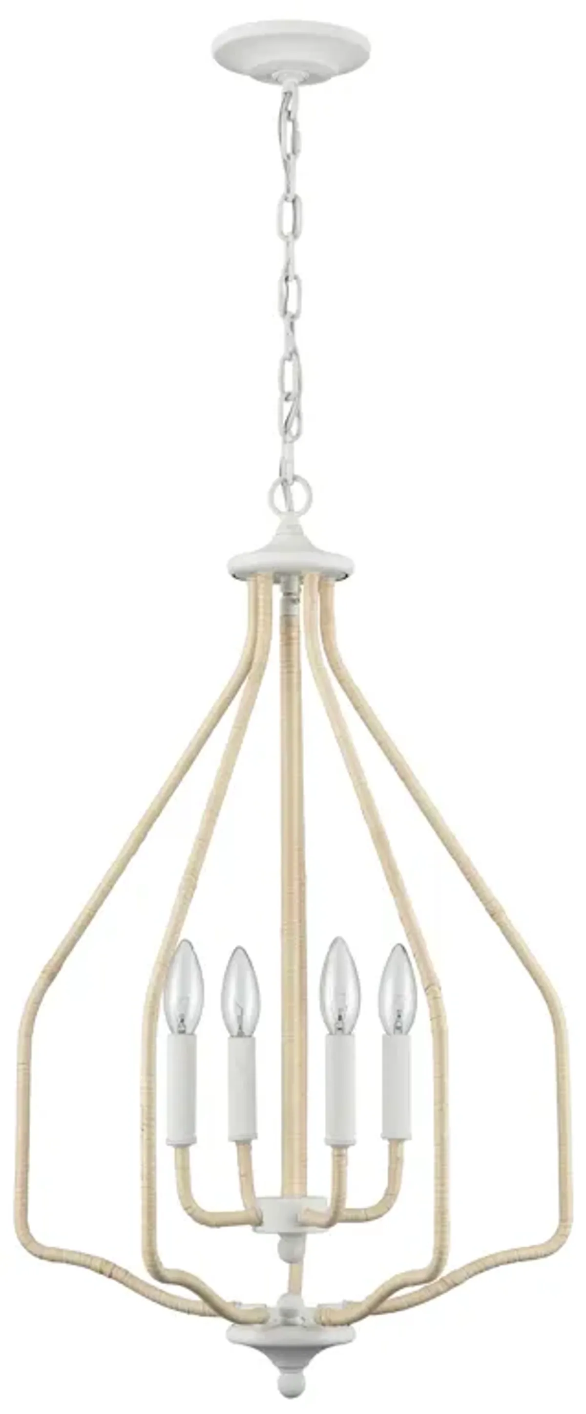 Breezeway 17.75'' Wide 4-Light Pendant - White Coral